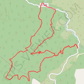 Trace GPS Vallon des Enfers - Pas de Peyruis, itinéraire, parcours