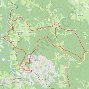 Trace GPS La Bruyère - Le Chambon-sur-Lignon, itinéraire, parcours