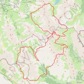Trace GPS Thabor, itinéraire, parcours
