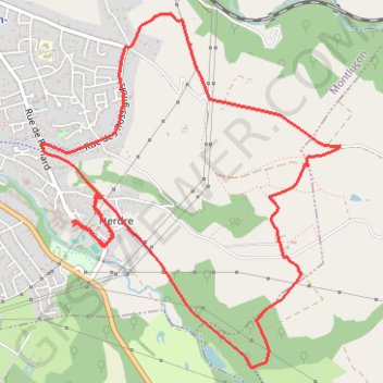 Trace GPS Montlucon 8.3Km, itinéraire, parcours
