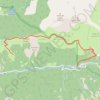 Trace GPS Cime du Pisset Pas des Roubines de la Maïris, itinéraire, parcours