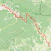 Trace GPS Mont Ventoux depuis Sault, itinéraire, parcours