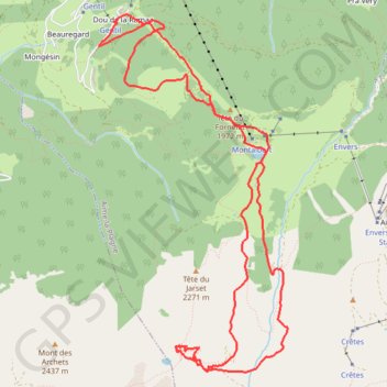Trace GPS Col du Lac, itinéraire, parcours