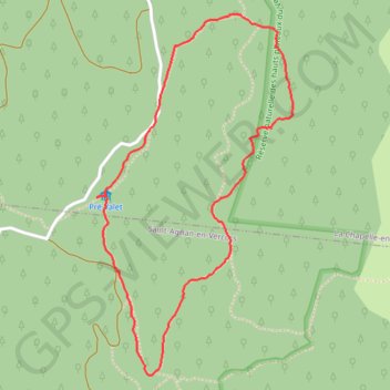 Trace GPS Le Puy de Bois-en-Vercors, itinéraire, parcours