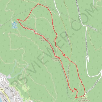 Trace GPS Mont Veyvrier, itinéraire, parcours