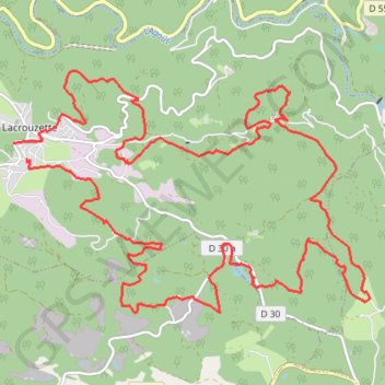 Trace GPS La Ronde des Rochers, itinéraire, parcours