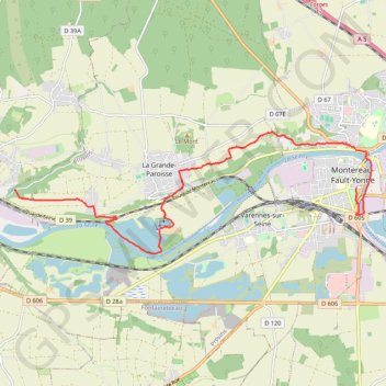 Trace GPS Rando des confluents, itinéraire, parcours