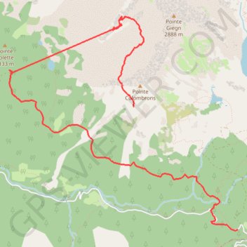 Trace GPS Le Giegn et lacs de Scluos, itinéraire, parcours