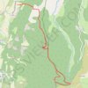 Trace GPS Chalamet - Pas de la Croix - Pas du Buis, itinéraire, parcours