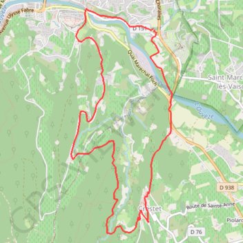 Trace GPS Circuit des Fontaines, itinéraire, parcours