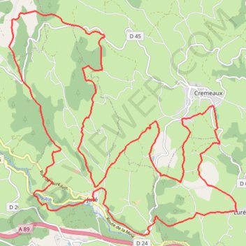 Trace GPS Circuit des Bois Noirs - Luré, itinéraire, parcours