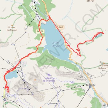 Trace GPS Réserve de la Sassière, itinéraire, parcours