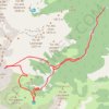 Trace GPS Glacier d'Arcouzan depuis Estours, itinéraire, parcours