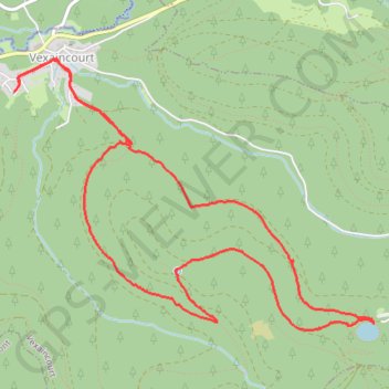 Trace GPS Lac de la Maix, itinéraire, parcours