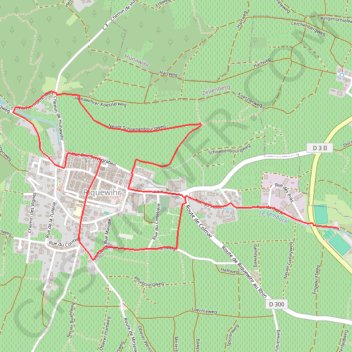 Trace GPS Entre vignes et villages - Riquewihr, itinéraire, parcours