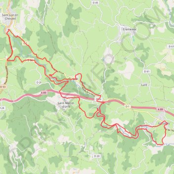 Trace GPS La vallée de l'Aix sauvage - Grézolles, itinéraire, parcours