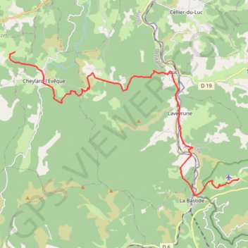 Trace GPS Fouzilhac - Notre-Dame des Neiges, itinéraire, parcours