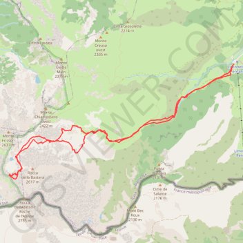 Trace GPS Cima Lago dell'oro, itinéraire, parcours