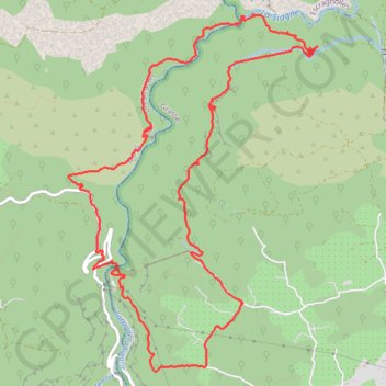 Trace GPS Gorges de la siagne en boucle, itinéraire, parcours