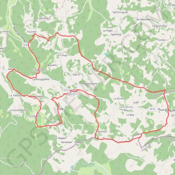 Trace GPS Campagnac-les-Quercy, itinéraire, parcours