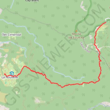 Trace GPS 🚶 Trace du Col des Boeufs a La Nouvelle (Mafatte), itinéraire, parcours
