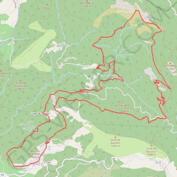 Trace GPS Le Castel d'Ongrand, itinéraire, parcours