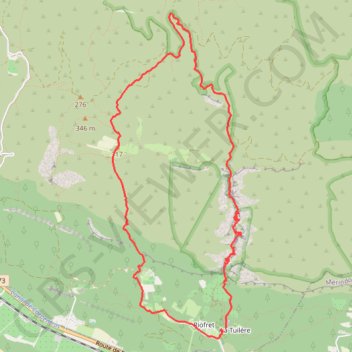 Trace GPS Gorge du Régalon, itinéraire, parcours