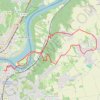 Trace GPS Les Roches de Condrieu (38), itinéraire, parcours