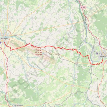 Trace GPS Bourges - Breurey-lès-Faverney, itinéraire, parcours