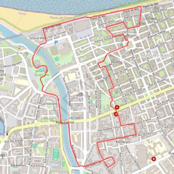 Trace GPS Parcours d'architecture - Malo-les-Bains, itinéraire, parcours