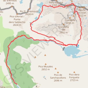 Trace GPS Balaitous (Brecha de Latour - Gran Diagonal), itinéraire, parcours