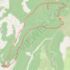 Trace GPS Au dessus de Saumane-de-Vaucluse, itinéraire, parcours