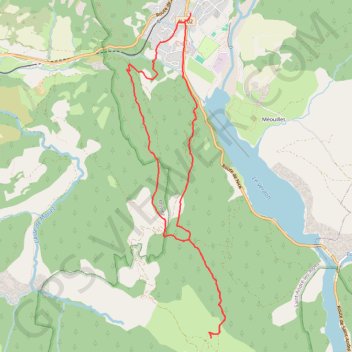 Trace GPS De Saint André les Alpes à Courchon, itinéraire, parcours
