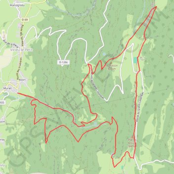 Trace GPS Bugey-Le Grand Colombier, itinéraire, parcours
