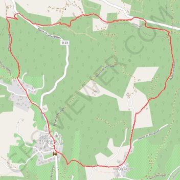 Trace GPS Saint Andre d'Olerargues, itinéraire, parcours