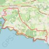 Trace GPS Crozon, Les Abers, grand parcours, itinéraire, parcours
