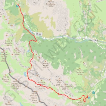 Trace GPS Chiappera - Viviere, itinéraire, parcours
