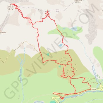 Trace GPS Moutarra Barbe, itinéraire, parcours