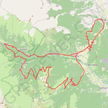Trace GPS Lunga val Po (Val Po ), itinéraire, parcours