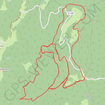 Trace GPS Col de carri ski de fond, itinéraire, parcours