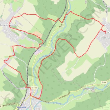 Trace GPS Rando Mont-Cauvaire, itinéraire, parcours