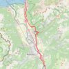 Trace GPS Lausanne à Saint-Maurice, itinéraire, parcours