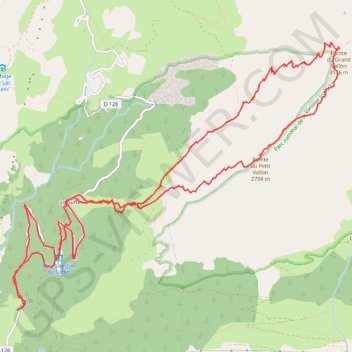 Trace GPS Pointe du Grand Vallon, itinéraire, parcours