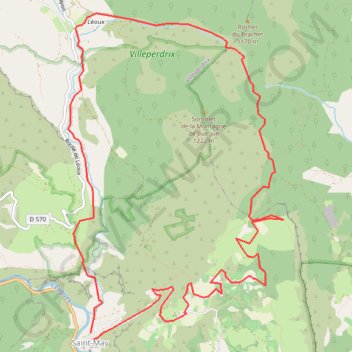 Trace GPS Baronnies - Tour Saint May, itinéraire, parcours