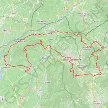 Trace GPS Vaison la Ro Gravemaine, itinéraire, parcours
