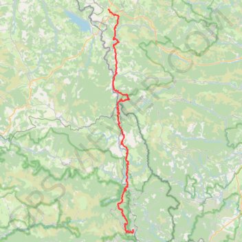 Trace GPS Trois jours sur la Régordane de Pradelles à Génolhac, itinéraire, parcours