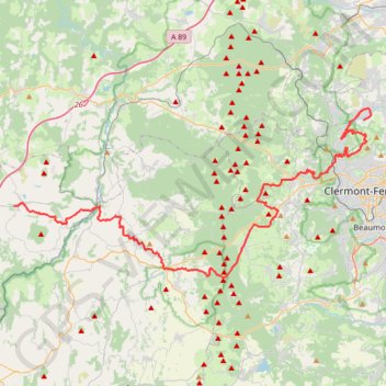 Trace GPS Blanzat - Gelles, itinéraire, parcours