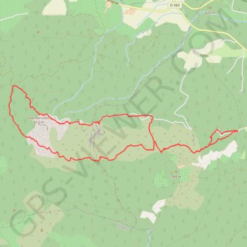 Trace GPS St-Joseph - Jas du Bessillon - Gros Bessillon - Vallon Valaurie, itinéraire, parcours