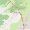 Trace GPS Marmottes noires face ouest, itinéraire, parcours