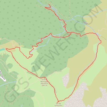 Trace GPS Grande Montagne d'Arvillard par les Sources du Gargoton depuis la Doua, itinéraire, parcours